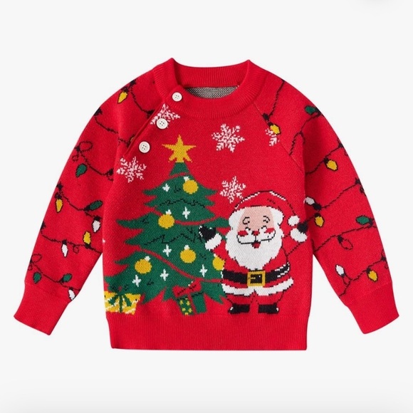 NEW 12 months Ugly Christmas Sweater  Knit Pullover - Picture 1 of 5